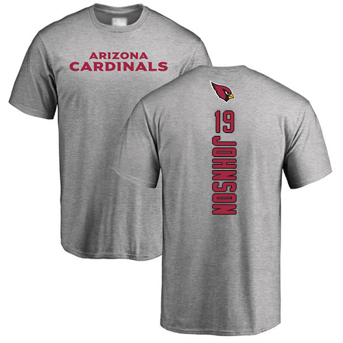 Arizona Cardinals Men Ash KeeSean Johnson Backer NFL Football #19 T Shirt->arizona cardinals->NFL Jersey